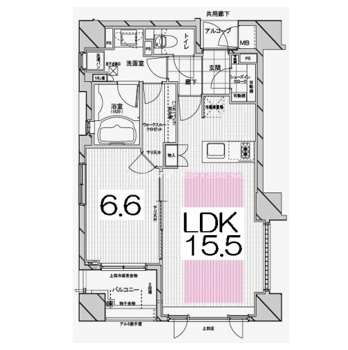 ブランズ京都烏丸御池 間取り図