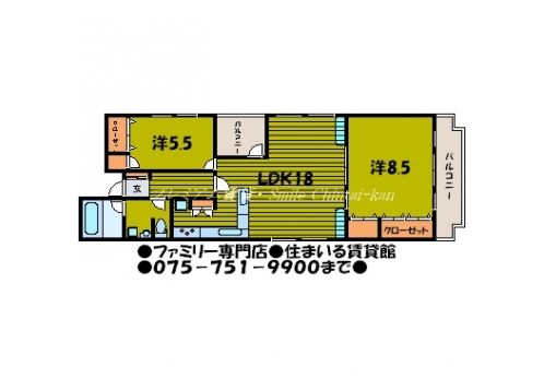 フォーラム夷川 間取り図