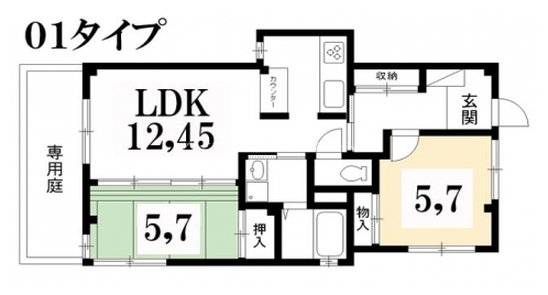 シェ・アニタ 間取り図