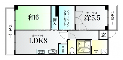 ネオコーポ洛北 間取り図