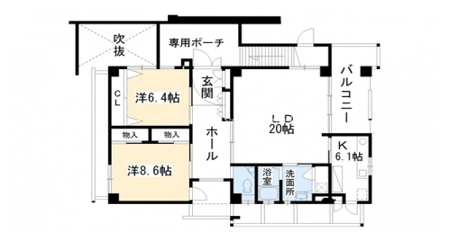 ルグラン井筒 間取り図
