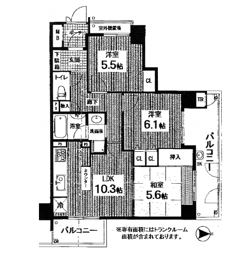 ＰＡＳＳＹⅤ 間取り図