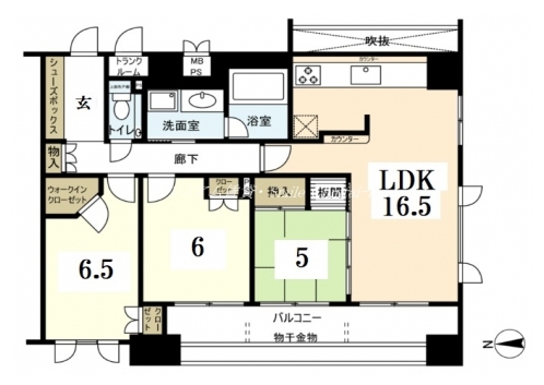 ネバーランド室町通 間取り図