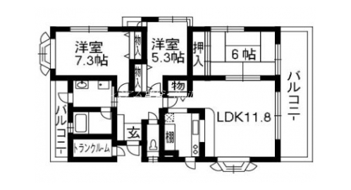 ウイングファイブＫ 間取り図