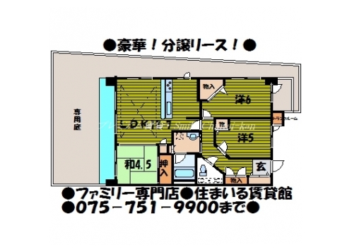 クラウンハイム西ノ京円町 間取り図
