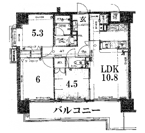 デリード堀川東 間取り図