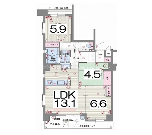 クライス祇園 間取り図