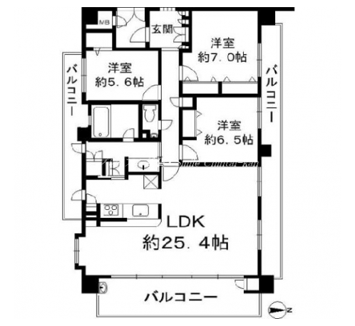 クレアガーデン京都岡崎 間取り図
