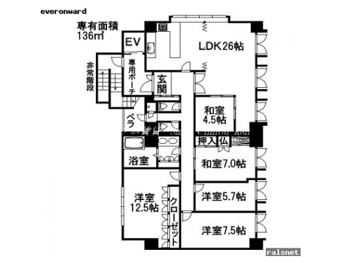 クリヨン 間取り図
