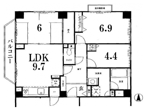 メゾン洛北 間取り図