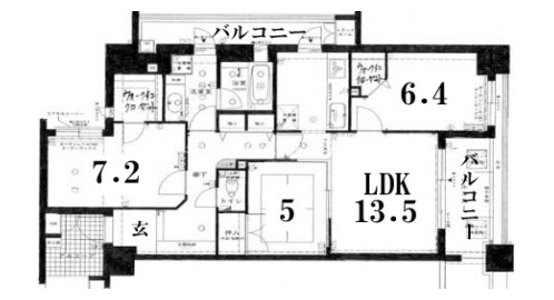 アパガーデンコート烏丸錦 間取り図