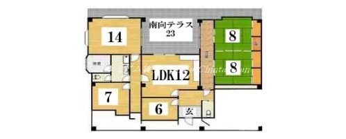 ファーストコート御所西 間取り図