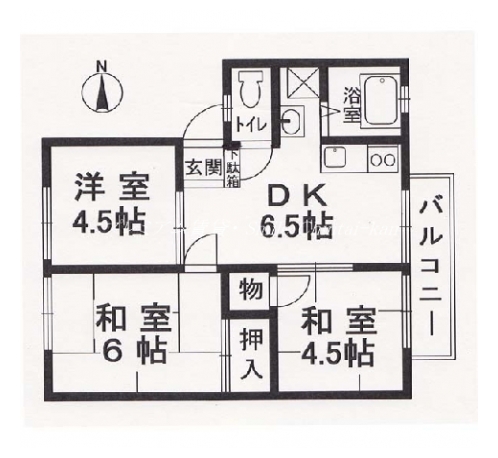 ヴィラージュ北山 間取り図