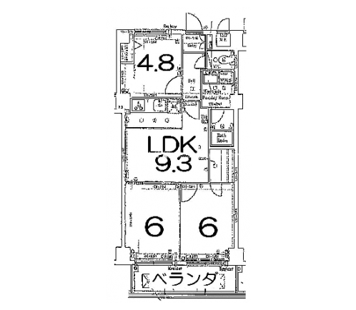 デリード白川 間取り図