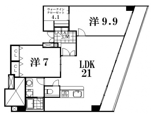 シャリマー河原町 間取り図