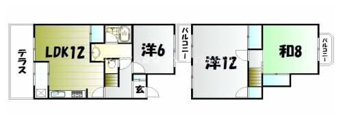 ハイツエンペラー下鴨泉の森 間取り図