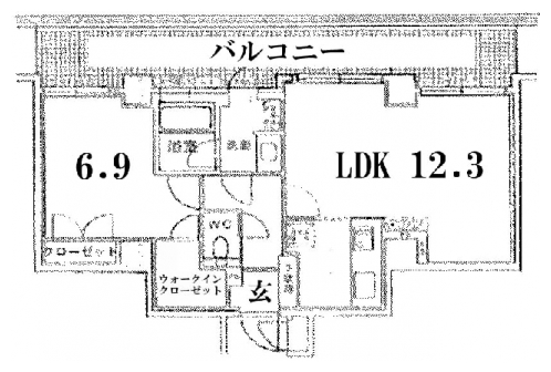 レックス清水五条 間取り図