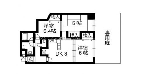 グランドムール北白川 間取り図