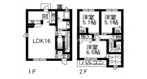 スクワール北山 間取り図
