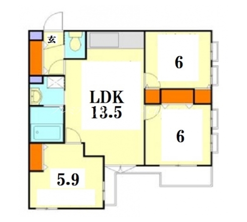 グリーンヒル下鴨本通 間取り図