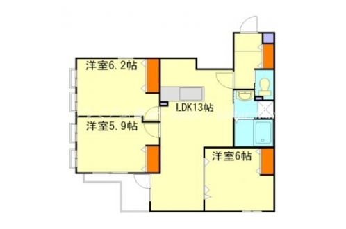 グリーンヒル下鴨本通 間取り図