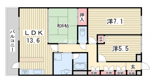 コスモ烏丸御池グレイスフォルム 間取り図