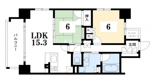 御所西夷川町アーバンライフ 間取り図