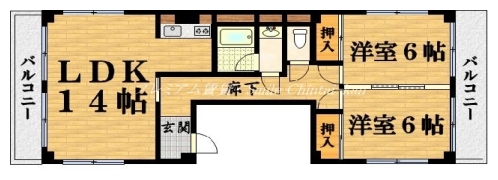 サキゾー甘露町ビル 間取り図