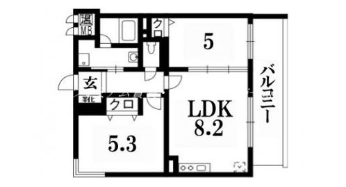 ベリー福徳 間取り図