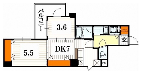 ロイヤルステイツ御所南 間取り図