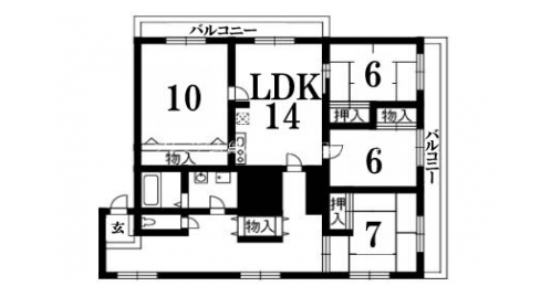 メゾンミソノ 間取り図