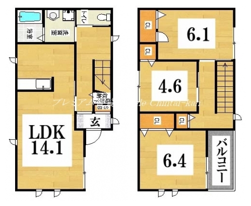 バウム西賀茂２ 間取り図