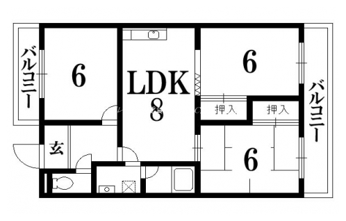 フォルム幡枝 間取り図
