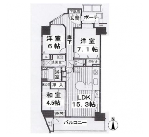 レスタージュ西陣 間取り図