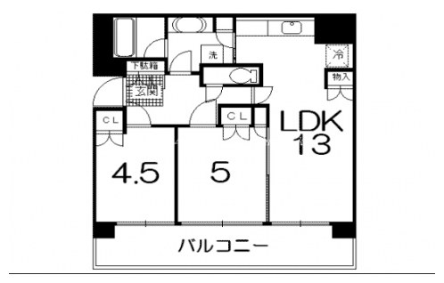 ルネスピース清水南 間取り図