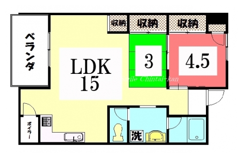 シャトー銀閣 間取り図