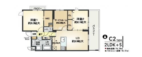 グラシア堺町御門 間取り図