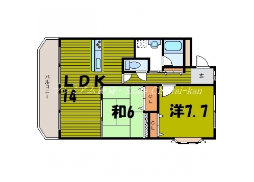 ルモン三条西洞院 間取り図