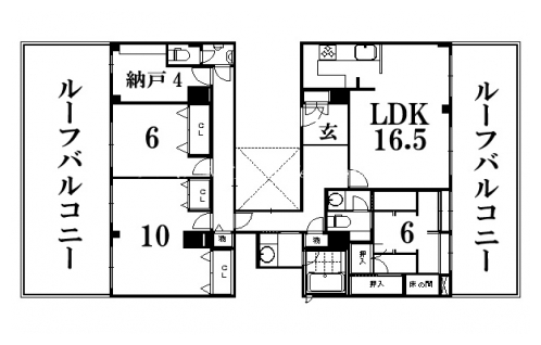 早川マンション 間取り図