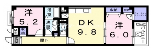 KBメゾンロータス 間取り図