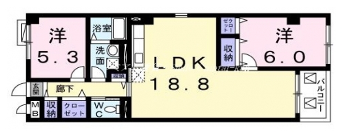KBメゾンロータス 間取り図