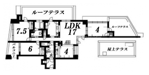 イーグルコート衣笠 間取り図