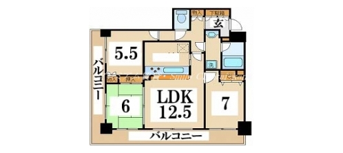 デリード富小路 間取り図