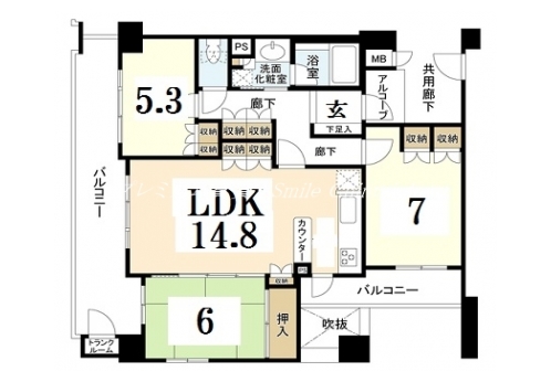 アルス京都姉小路粋匠庵 間取り図