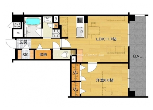 グランドール釜座 間取り図