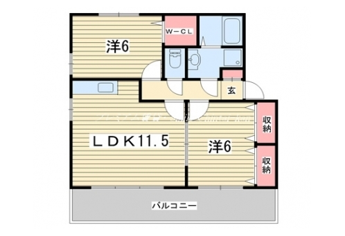 プラザベリタス 間取り図