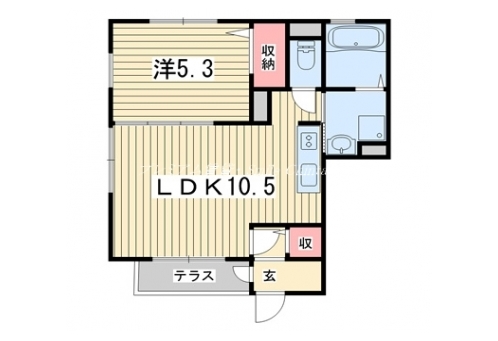 北白川ハイツ 間取り図