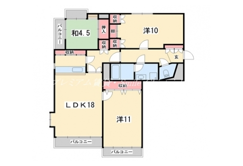 北山TDヒルズ 間取り図