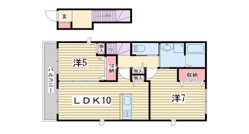 ロサージュ１７－４ 間取り図