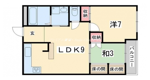 パレス神宮 間取り図